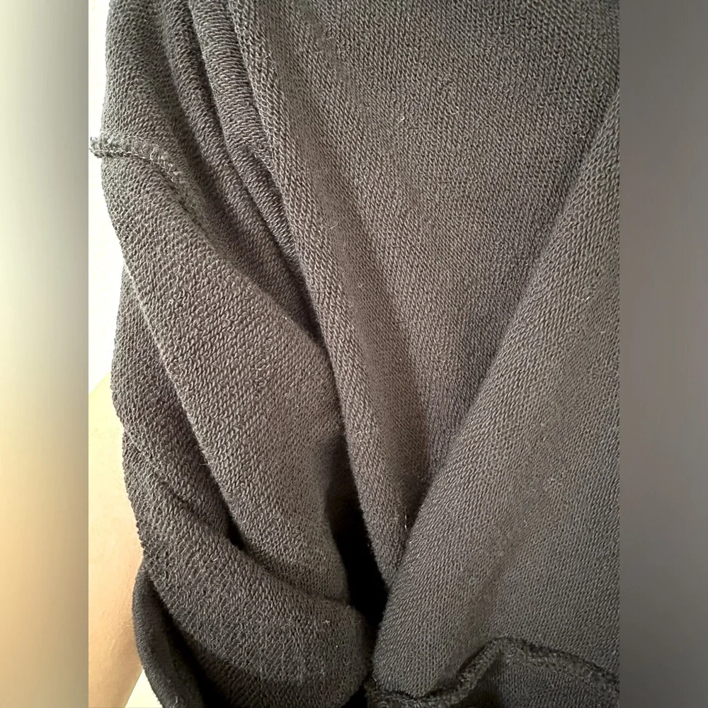 VINCE 100% Cotton Crew Neck Sweater Dress With Cord Tie Waist EUC - Picture 9 of 9